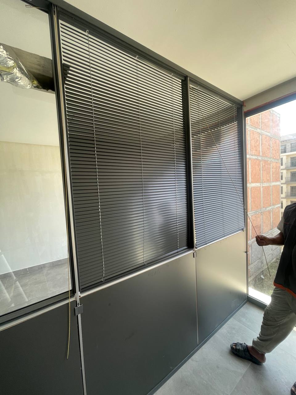 Cloison aluminium bureau Casablanca - réalisation 3