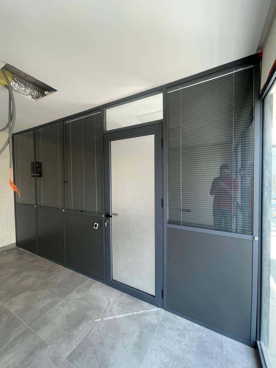 Cloison aluminium bureau Casablanca - réalisation 4