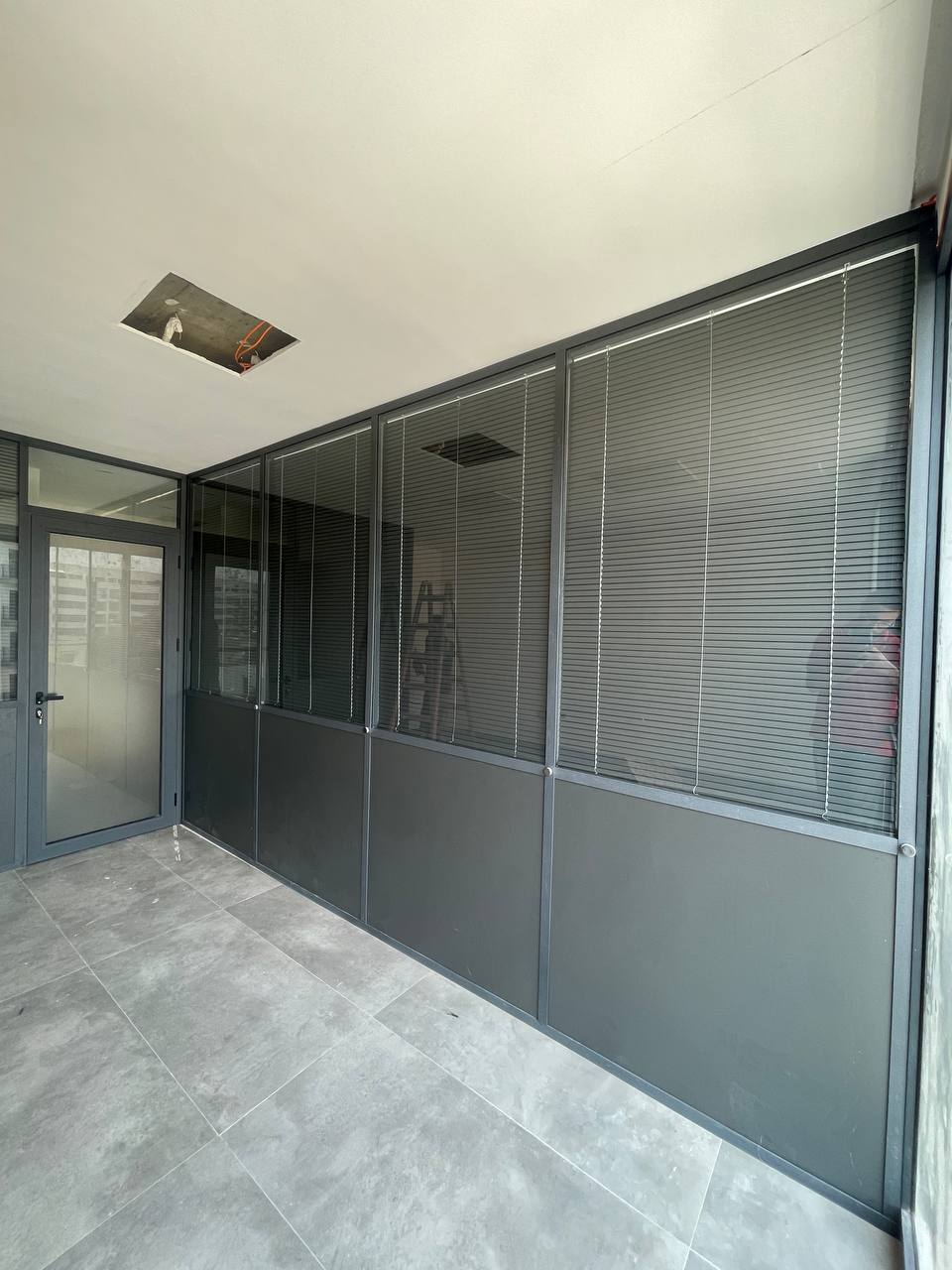 Cloison aluminium bureau Casablanca - réalisation 6