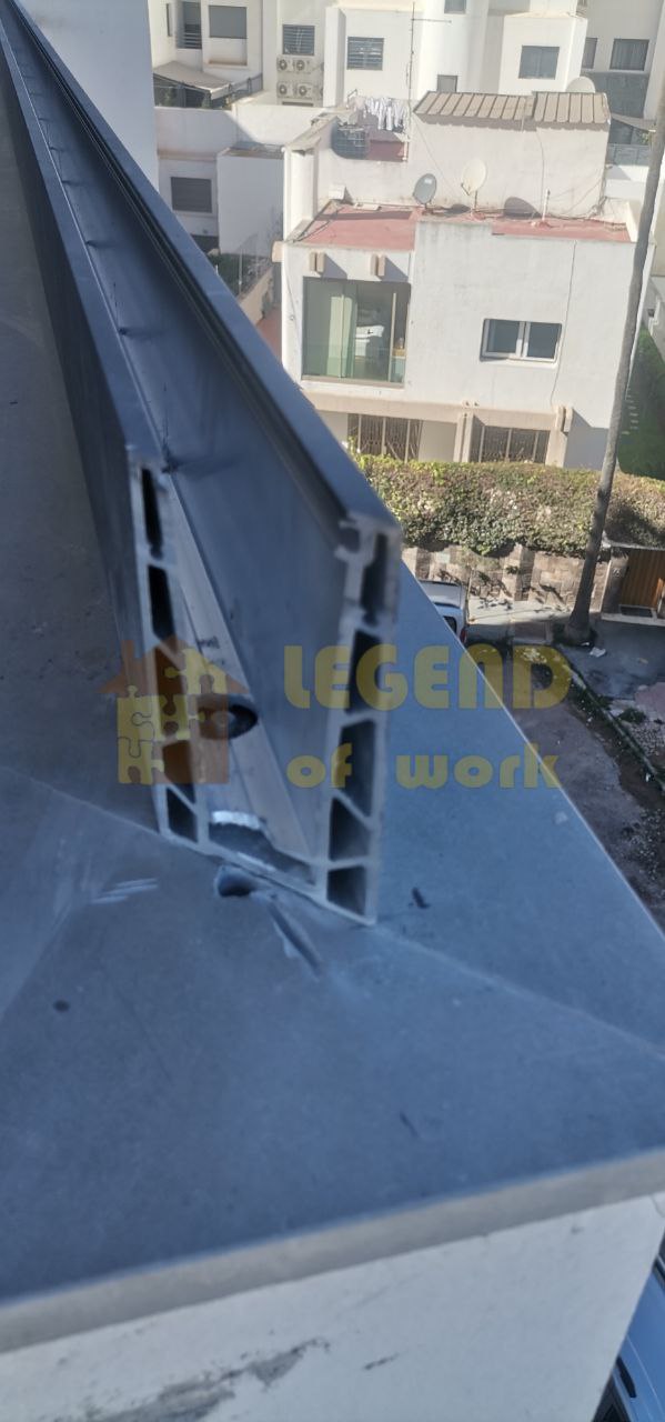Garde-corps verre & inox - réalisation LEGEND OF WORK Casablanca