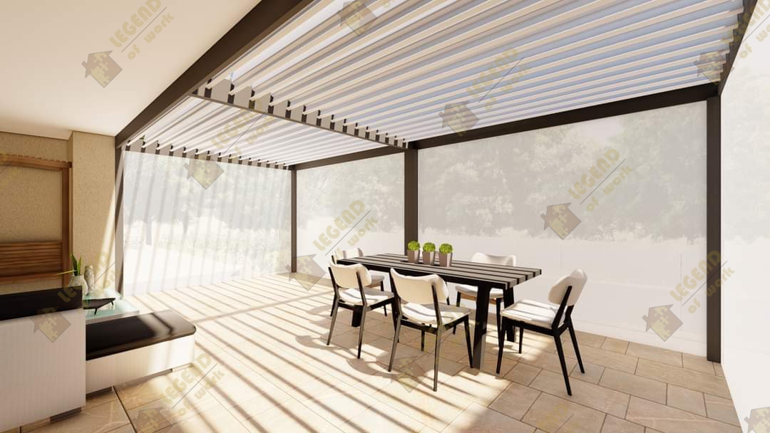 Pergola bioclimatique Casablanca - réalisation 8