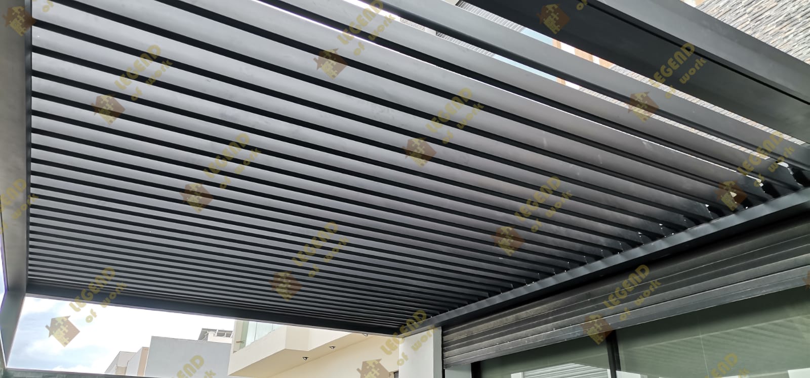 Pergola bioclimatique Casablanca - réalisation 2