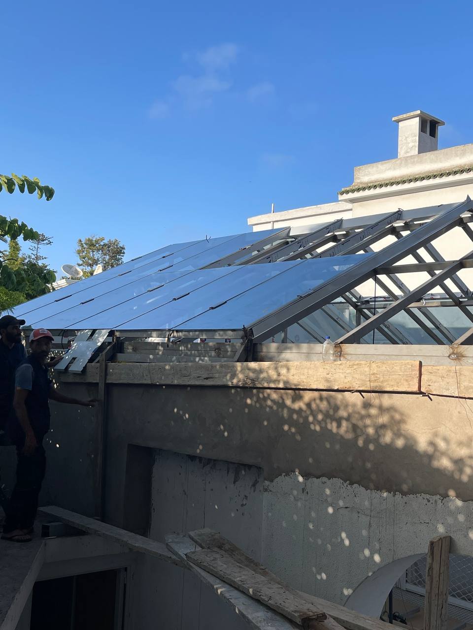 Toiture coulissante aluminium Casablanca - réalisation 3