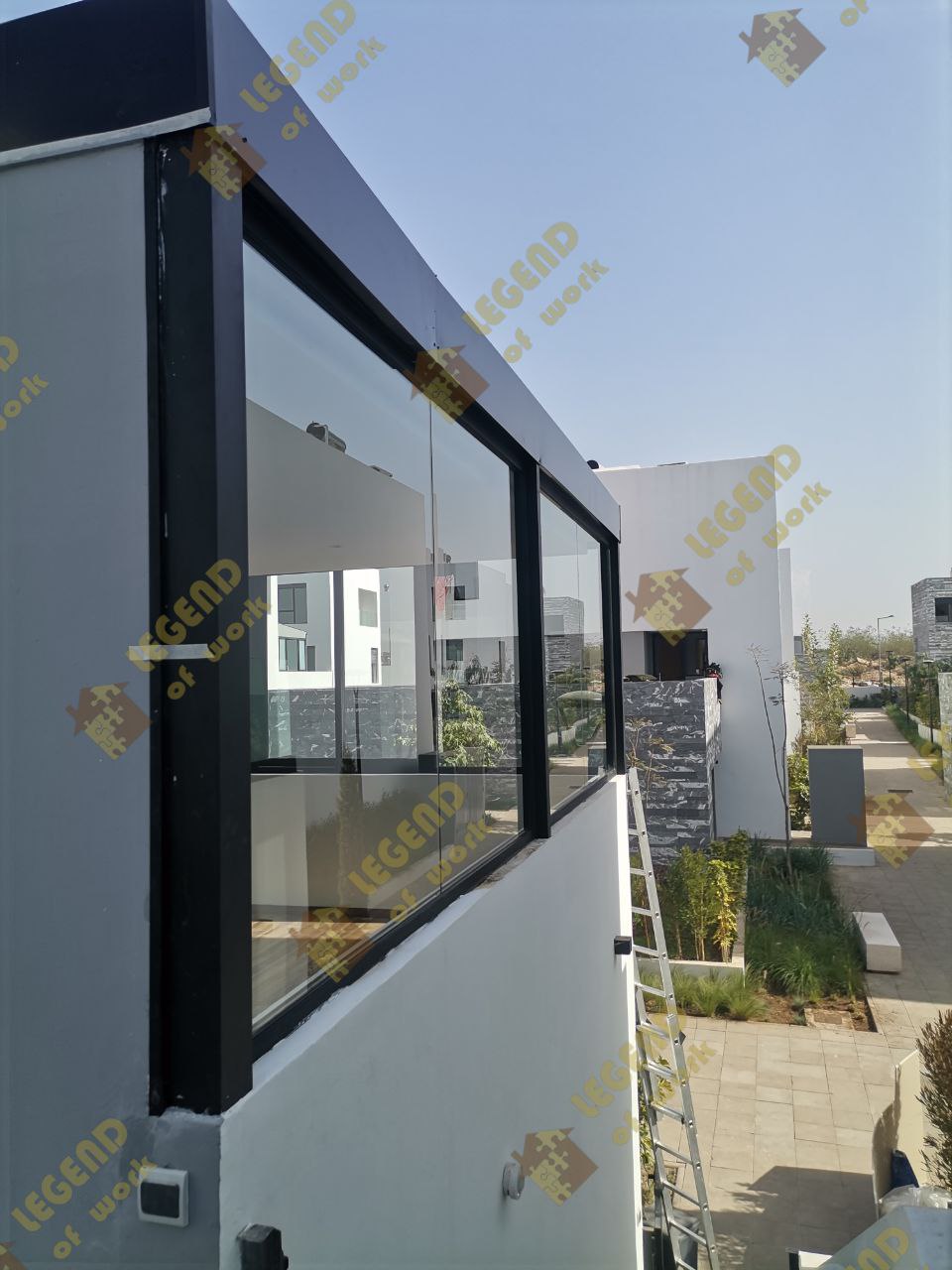 Véranda aluminium Casablanca - réalisation 1